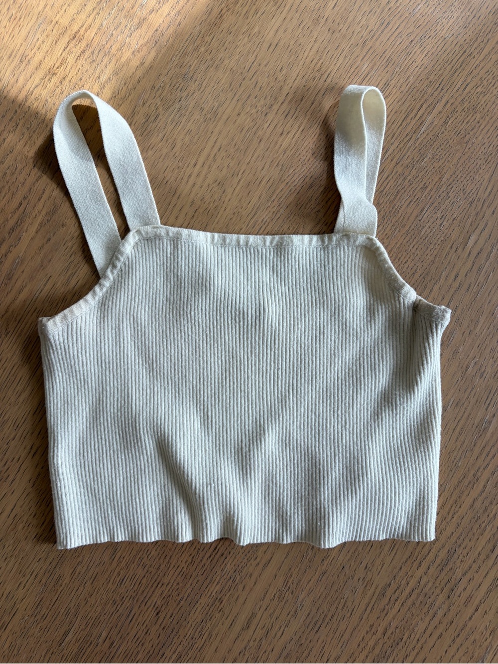 Sweater ribbed crop top
